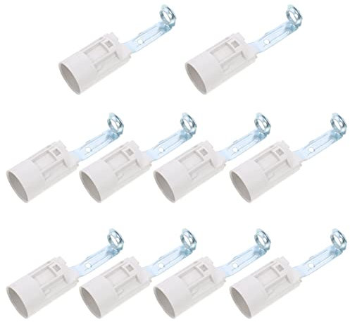 LABRIMP Prise D'Ampoule Bougie E14 Support Candelabra Pour Lustres Éclairage Intérieur 8.00 X 2.10 X 2.10 Cm Pack De 10 Douilles De Lampe