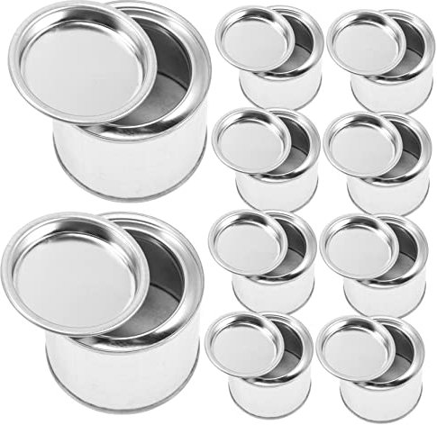 SUPVOX 10pcs Metal Container with Lid Paint Cans with Lids Sealed Container Leftover Paint Storage Containers Miniature Painting Handle Mini Paint Cans Paint Containers for Leftover Paint