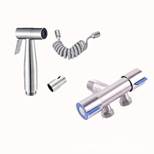 Le pulvérisateur de Bidet de Voyage Portable se connecte au mitigeur portatif – Ensemble de Pistolet de pulvérisation Toilet Mate en Acier Inoxydable 304 pour Bidet et buse de rehausseur de Chasse