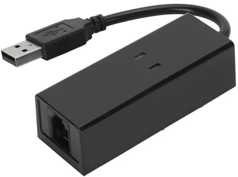 USB 2.0 Faxmodem, 56K Externes DFÜ-Faxdatenmodem, Plug and Play Computer Laptop Faxmodem für10 8 7 für Vista XP für