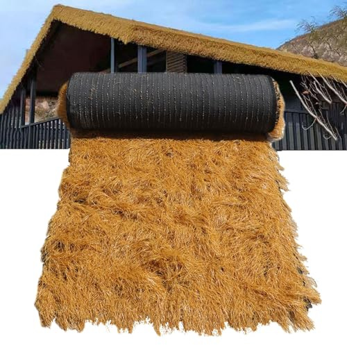 ZHWFDC Techo De Paja Sintética, Rollo De Paja Artificial Mexicano para Valla De Jardín De Fiesta Tiki Bar Hut, Manualidades De Arte Comercial, Techo De Paja De Palapa(Size:0.5 * 20m)