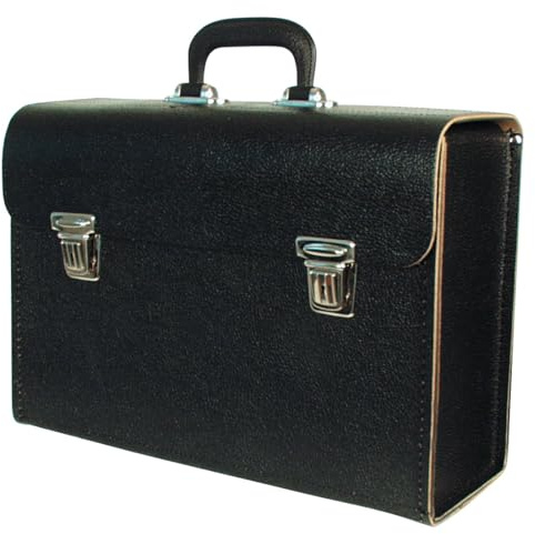 Werkzeugtasche Leder leer 390x130x260mm Werkzeugkoffer Ledertasche