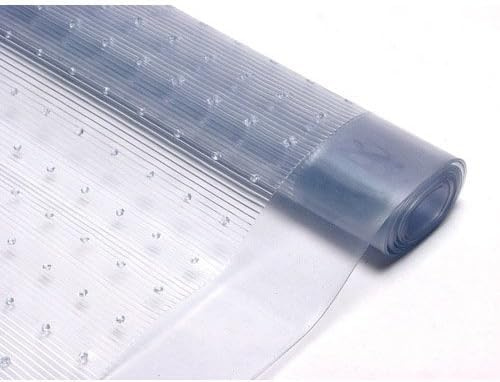 RIXI Clear Heavy-Duty Vinyl Plastic Carpet Runner Protector 100% waterproof, Vinyl Plastic Clear Carpet Floor Mat Protector Runner (1m x 0.68)