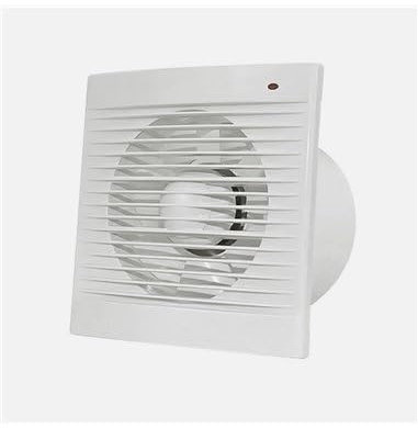 Extractor de baño Trani cuadrado para tubos de Ø10cm (15W 2200RPM 230V) color blanco