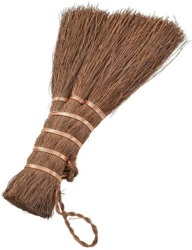 GLDFW Escoba de Limpieza Natural para el hogar, cepillos de Seda de Palma de Coco, Juego de té, Limpieza de Mesa, Cepillado, 1 Unidad