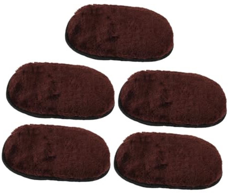 WRITWAA 5pcs Shoe Shine Kit Faux Wool Polishing Mitts Boot Polishing Gloves Car Cleaning Gloves Tools for Home