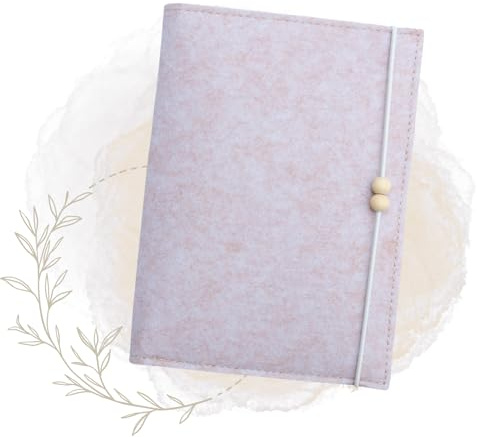 Generisch Beliah - Mutterpasshülle aus Filz - Mutterpass Schutzhülle - blank - Organizer - Schwangerschaft - Geschenk für Schwangere - Dokumententasche (Rosa ohne Aufdruck)