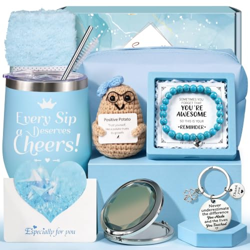 RYLIFEOGI Geschenke für Frauen, Geburtstagsgeschenkbox-Set Kosmetiktasche | mit Armband und Spiegel, Elegante Geschenke für Sie, Ehefrau, beste Freundin und Tochter, Perfekt für Jede Feier