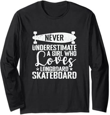 Mai Sottovalutare Una Classe di spettacoli di Longboarding per Ragazze Maglia a Manica
