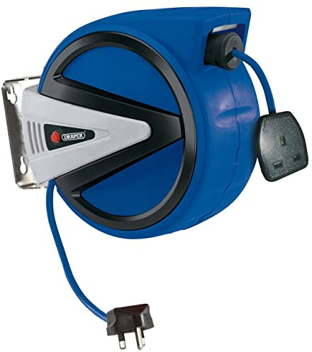 Draper 15052 Retractable Electric Cable Reel 20 m , Blue