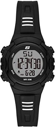 Skechers Women's Truro Digital Chronograph Watch, Color: Black (Model: SR6185)