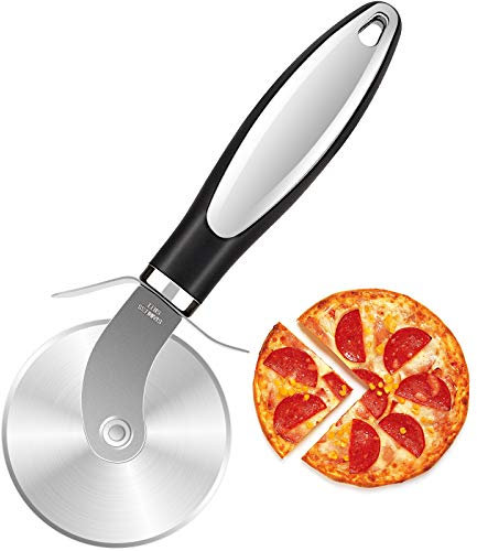 Rotella tagliapizza, in acciaio inox, ultra affilata, impugnatura antiscivolo, facile da pulire, di qualità