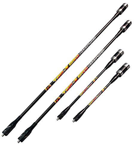 ZSHJGJR Bogenschießen Bogen Stabilisator Stange Hauptstange 30 33 Balance Bar Stabilisierer Stab Mit Gegengewicht 10 12 Seitenstange Stoßdämpfer für Compound Recurve Bogen (12)