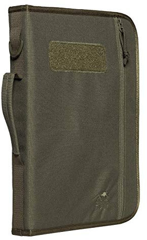 Tasmanian Tiger TT File Server MKII Din A4 Ringordner Schreibmappe, Organizer Dokumenten-Tasche mit integr. Ringordner & Klemmbrett (Oliv)