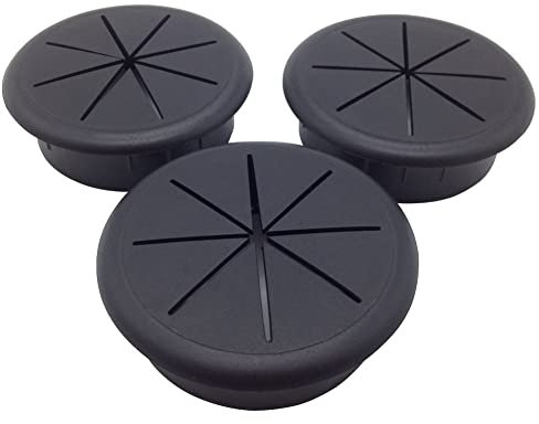 ANZESER 60 mm Ø Kunststoff Flexibel Kabeldurchführung schwarz 3 Stück