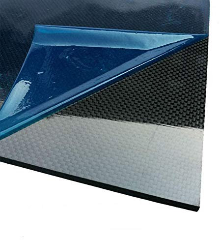 AFuex 3K Carbonfaserplatten - 300 x 400 mm, Dicke (0,2 bis 1,5 mm), Leinwandbindung, glänzende Oberfläche für DIY-Drohnenrahmen usw,300x400mm,0.5mm