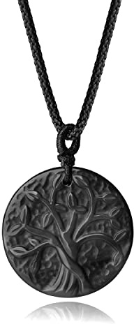 COAI Kette mit Lebensbaum Gravur Anhänger