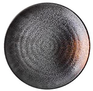 Stile giapponese, smalto, ristorante dipinto per ristorante in ceramica, piatto domestico piatto piatto piatto piatto-Penetrazione del fuoco arancione 8 pollici
