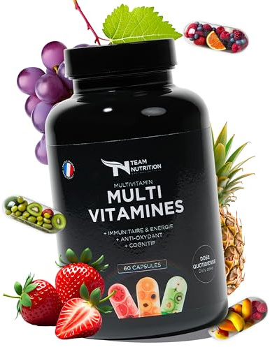 MULTIVITAMINES| Complexe 21 Vitamines & Minéraux | Énergie, Immunité, Antioxydants | Soutien Articulaire, Nerveux & Cognitif | Formule Anti-Inflammatoire | Absorption Optimale | 60 Gélules