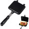 Tomotato Sandwich Maker, Padella su Entrambi I Lati con Rivestimento Antiaderente, Panini Alla Griglia, Panini Pan in Alluminio Pan per Colazione Toast Panini Waffel