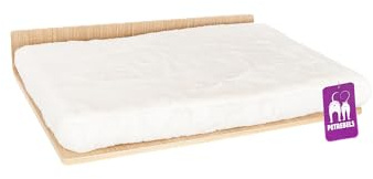 Petrebels Kletterwand, Wandliege Relax 50 cm, Kratzbaum Wand, Katzenbett Wandmontage, Holz Farbe Eiche-Rustikal Look