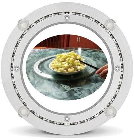 Hoiweqr Tischplatte Dreh Drehteller Kugellager, Drehbarer Runder Esstisch Turntable, Drehkranz Aluminium, Tischplatte Dreh Drehteller, Drehbares Kugellager, Esstisch (Size : 35CM