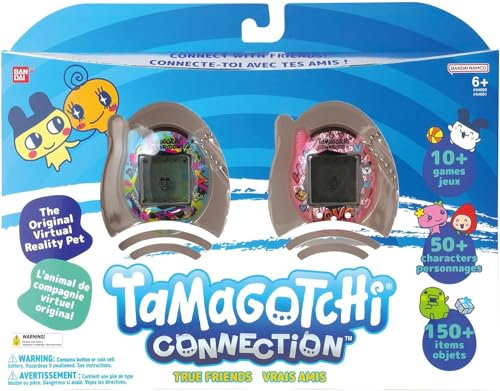 TAMAGOTCHI Bandai Connection Digital Pet True Friends Double Pack Virtual Pet Electronic Toys With Infra-Red Connection | Gifts For Couples Siblings Or Friends