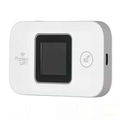Modem WiFi 4G LTE, Routeur 4G Portable débloqué, Haute Vitesse 300 Mbps, 150 Mbps 4G LTE, Connectez jusqu'à 10 Appareils (avec) pour Téléphone, Tablette, Ordinateur Portable, TV