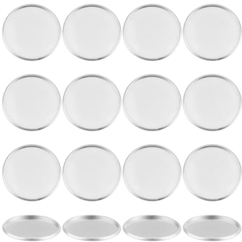 SUNNYCLUE 1 Box Mit 60 runden Cabochon Tabletts Mit Lünettenbecher 25mm Splittermetall 304 Edelstahl Rohlinge Flache Cabochon Tabletts Fassungen Zur Schmuckherstellung Charms Anhänger Ohrringe DIY Ba