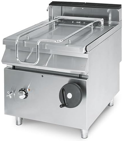 Sauteuse Basculante Électrique, Capacité 60 Litres, avec Cuve en Inox - Virtus
