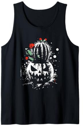 Jack O' Lantern Cactus - Zucca raccapricciante amante di Halloween Canotta