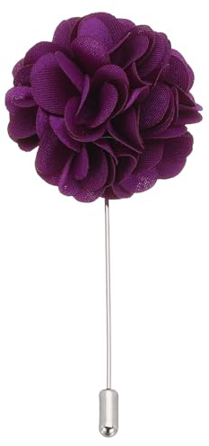 PATIKIL Blumenanstecker Pin, Reversnadel für Herren, Kamelienblume für Anzug, Abschlussfeier, Jubiläumsbrosche, Outfit-Zubehör