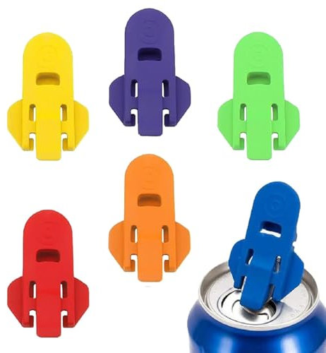 Abrelatas de soda, herramienta de abrelatas de pop, juego de 6 abrelatas de latas de bebidas para cerveza, refrescos, abrelatas portátiles de cerveza, abrelatas manual