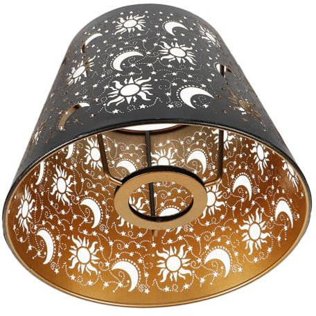 E27 Iron Lamp Cover Replacement Decorative Lamp Shade Black