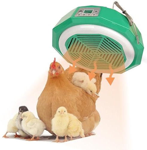 Wärmeplatte küken 500 Watt,Küken Wärmeplatte mit Fernbedienung, 27-36° einstellbare Temperaturen Geflügelstallheizungen,Intelligente Heizlampe für Küken, Geeignet für Farm Haus Tierheizung