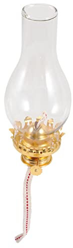 GRIRIW Öllampe Ersatzteile Für Kerosine Lampen Metallbrenner Mit Glaslampenschirm Retro Design Für Stromausfälle Und Antikliebhaber