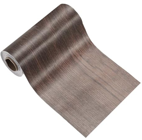 PATIKIL Ruban À Effet Bois 5cm x 10m Autocollant TextureRéaliste Ruban De Réparation Effet Bois Pour Meubles Armoires Sols Murs Noyer Noir&&