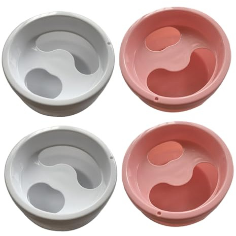 PACKOVE 4 Cuencos para Remojo de Manos de Plástico Abs para Manicura Cómoda y Suavizante de Uñas en Casa para Decoración y Cuidado de Uñas DIY Color Aleatorio