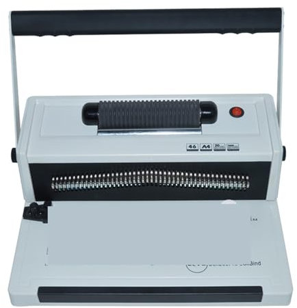 KOROBIE Bindemaschine, Elektrische Bindemaschine, Einzelspule, Spiralspule, Schlangenbindemaschine, Vertragstext-Stanzmaschine Für Projekte zu Hause oder im kleinen Büro