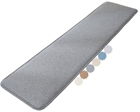uyeoco Sitzbankkissen Outdoor & Indoor – 120/130/160/180 x 30/35/40/50 cm – rutschfeste Sitzauflage für Gartenbank, Terrasse, Erkerbank, Schaukel oder Veranda (2-3 Sitzer)(Dark Gray,35x180cm)