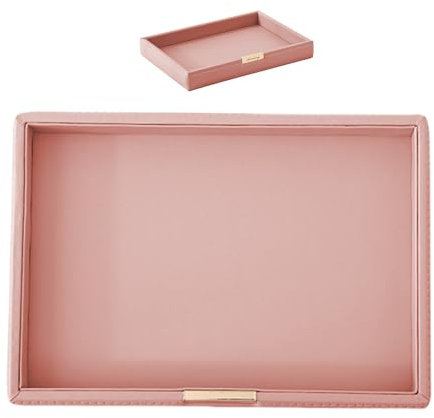 Lederschale - Taschenleerer Aus Echtem Leder, 23,2cm Ablageschale Für Schmuck - Elegantes PU-Leder Tablett ca., feine Verarbeitung – ideal für Aufbewahrung auf Schreibtisch oder Nachttisch