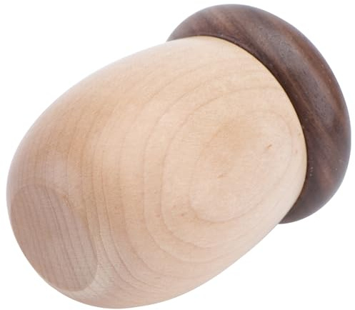 STOBAZA Portastuzzicadenti Noce Nero con Anello in Gomma Medica Dispenser Compatto e Resistente per Casa Bagno e Ufficio