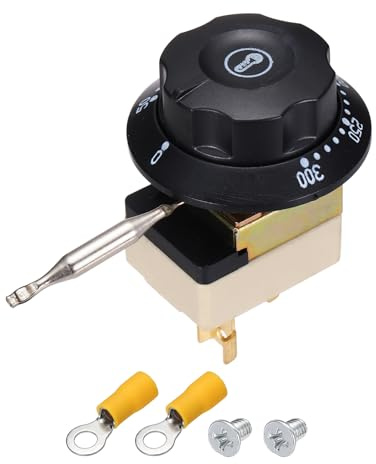 QUARKZMAN Temperaturregler 250V 32A 50-300°C Kapillarthermostat Temperaturschalter Für Öfen Fritteuren Kühlschränke Heizgeräte