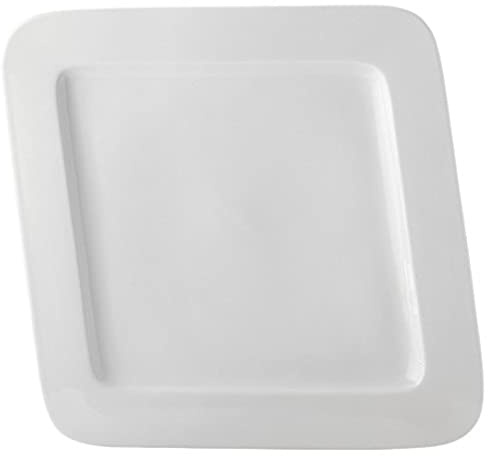 Utopía z03045 Fine China Plate, cuadrado trapecio, 12 , 30 cm, Anton negro (Pack de 6)