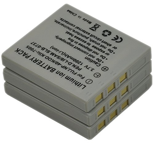 D-LI8 - Batería para Pentax DLI8 D-Li85, DLi85, D-L18, DL18, D-L185, DL185, Optio A10, A20, A30, A36, A40, E65, L20, T10, T20, W10, W20, WP WPi X S S4 S4 i S5i S5n S5z S6 S7 SV SVi