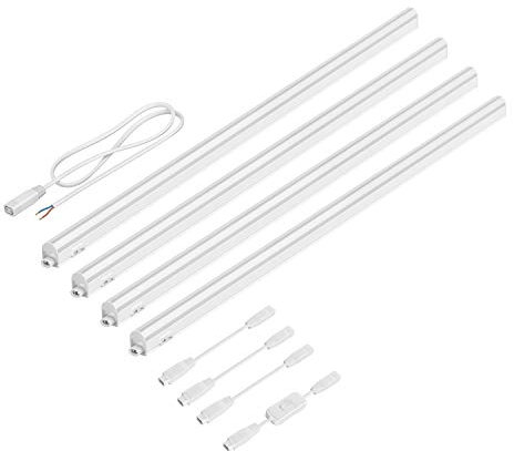 parlat LED Unterbau-Leuchten Rigel, je 87,3cm, mit Schalter (weiß, 42,44W, je 1118lm, 130°) 4er Set