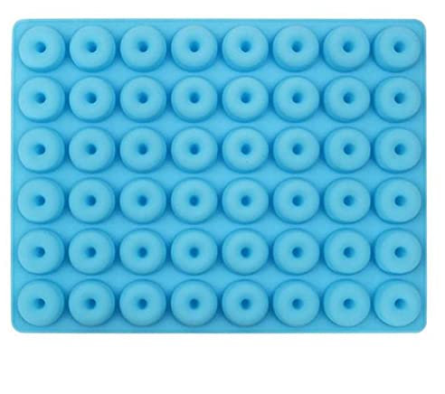OYZY 48 Cavity Mini Donut Silicone Mold, Donut Bakeware Donut Baking Pan Ice Molds Dessert Silicone Mold Chocolate Biscuit Cake Molds (Color : C)