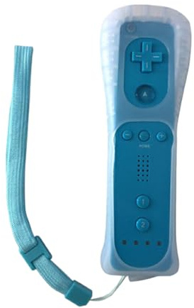 siduytin Contrôleur de Manette à Distance sans Fil de métier Exquis pour l'opération Facile de Wii Plus Manette pour Le Bord Rond de Wii résistant à l'usure, Bleu