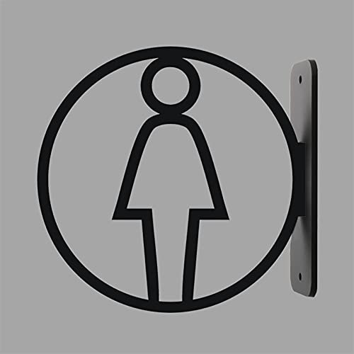 Kunststoffschild für Toilettentüren, Männer und Frauen, Toilettenschilder, Acrylschild, 20 x 18 cm, Toilettenschild für Hotel, Geschäft, Parken (3)
