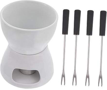 Mikinona Fondue Butter Warmer Pot Chocolate Fountain for Celebrations Kitchen Gadget
